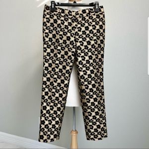 Ann Taylor petite cheetah flower print pants